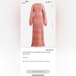 LIMITED EDITION JCREW FRINGE DRESS